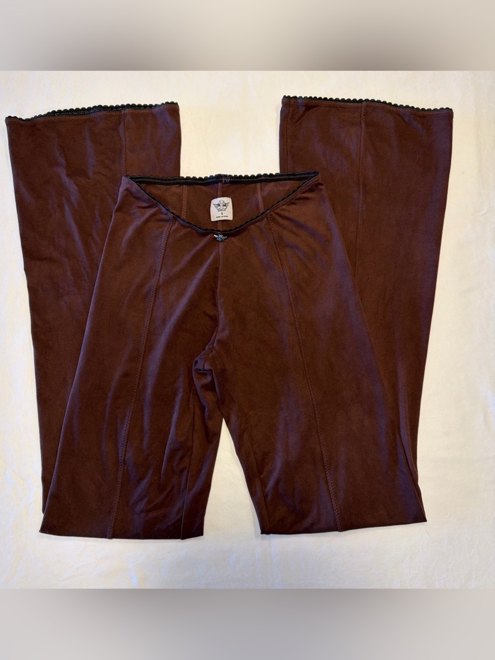 Boys Lie Women's Brown Boot Cut Lounge Pants